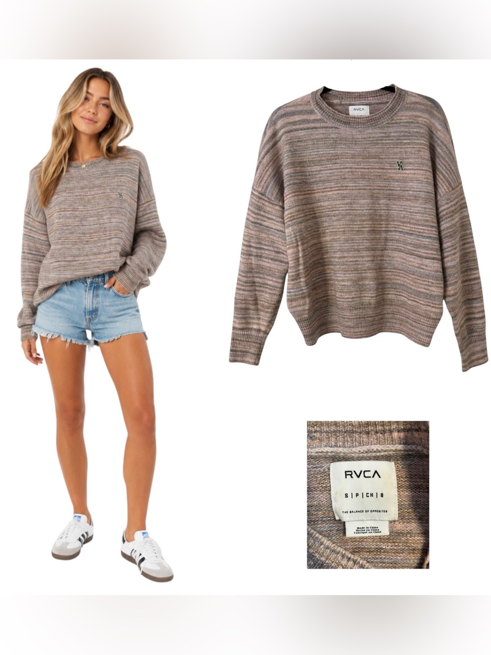 RVCA Garcia Striped Sweater